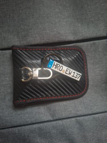 Customer photo review of Kennzeichen Schlüsselanhänger Mini Nummernschild Metall