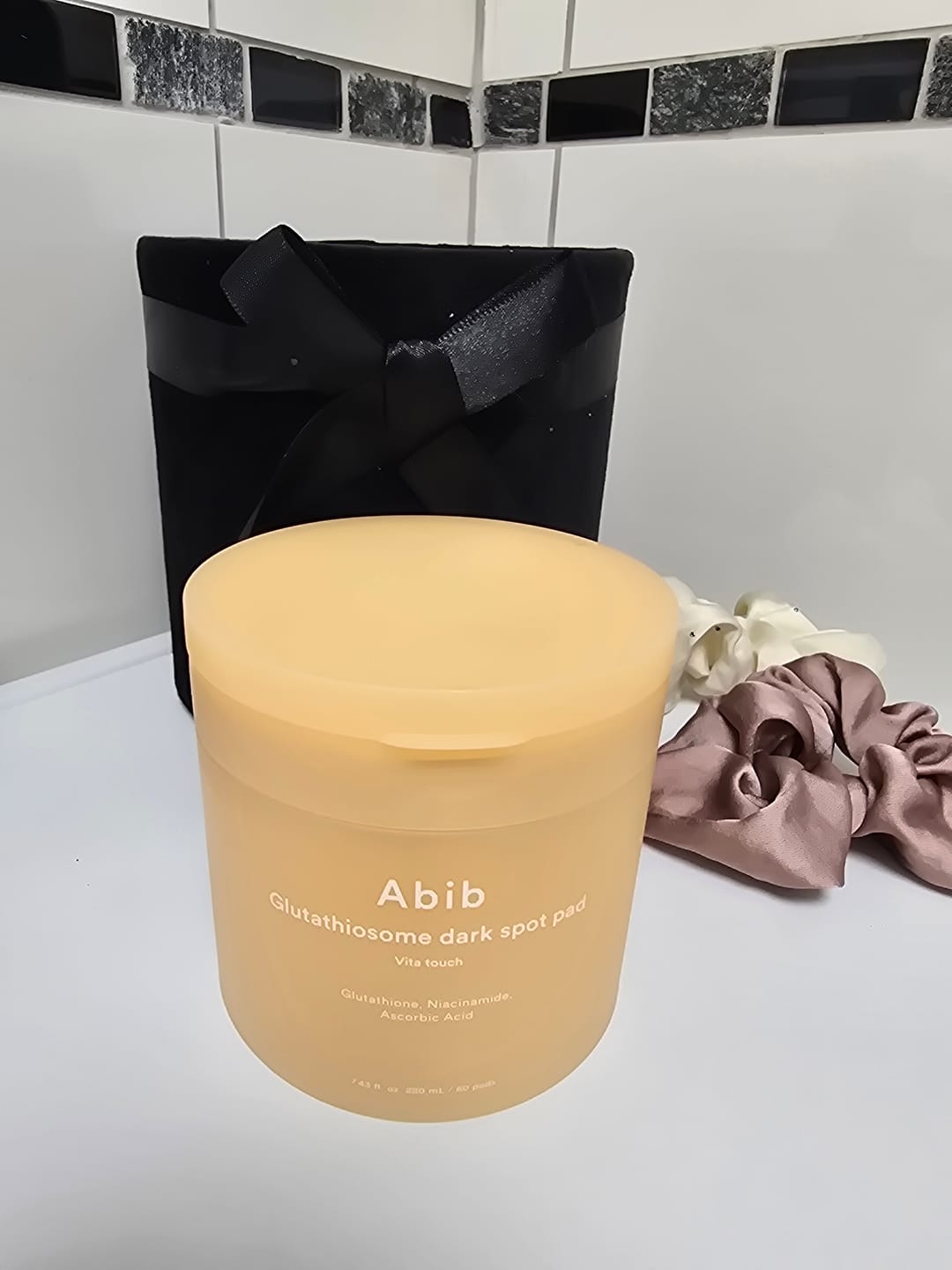 Customer photo review of Balinoši tonera spilventiņi ar glutationu Abib Glutathiosome Dark Spot Pad Vita Touch