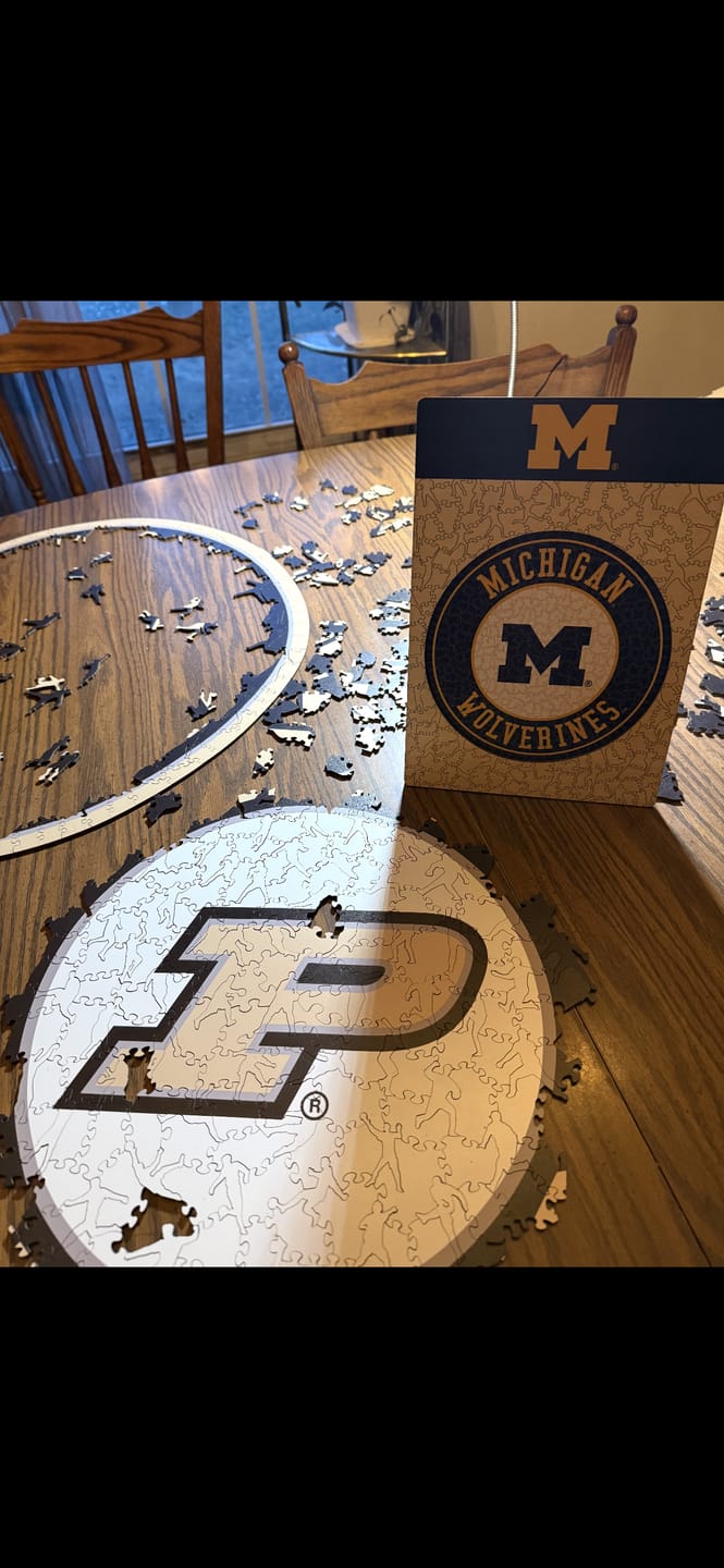 Customer photo review of University of Michigan - Wooden Puzzle