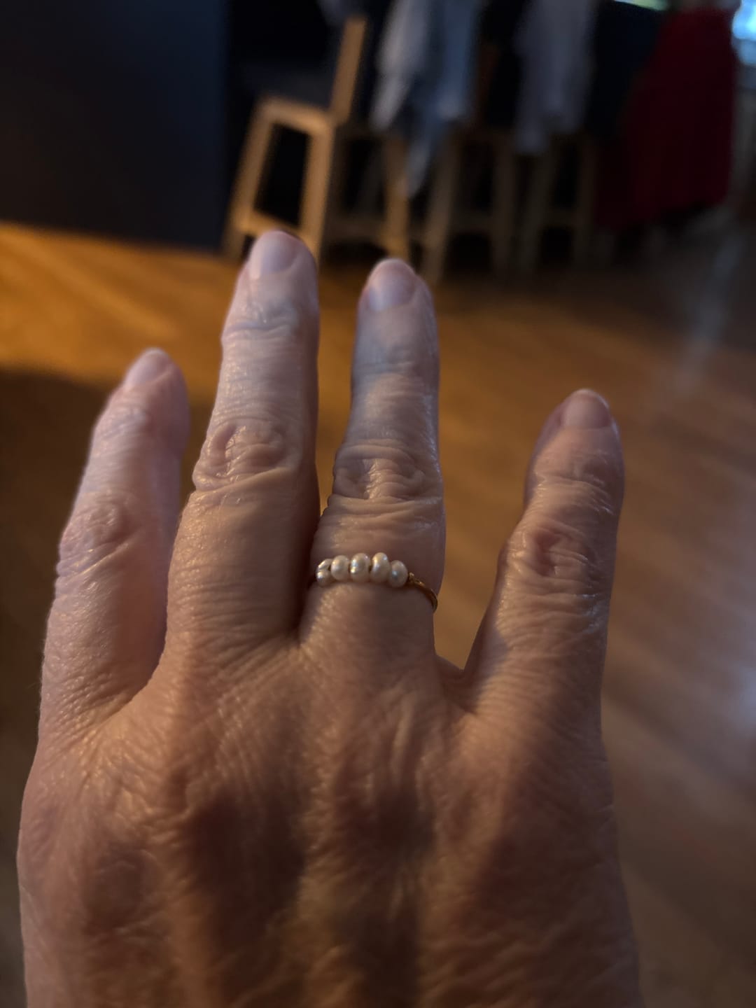 Customer photo review of Ariel Mini Pearl Ring (Bundle)