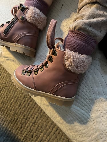 Customer photo review of Low Sneaker - Color Block Sky Suede