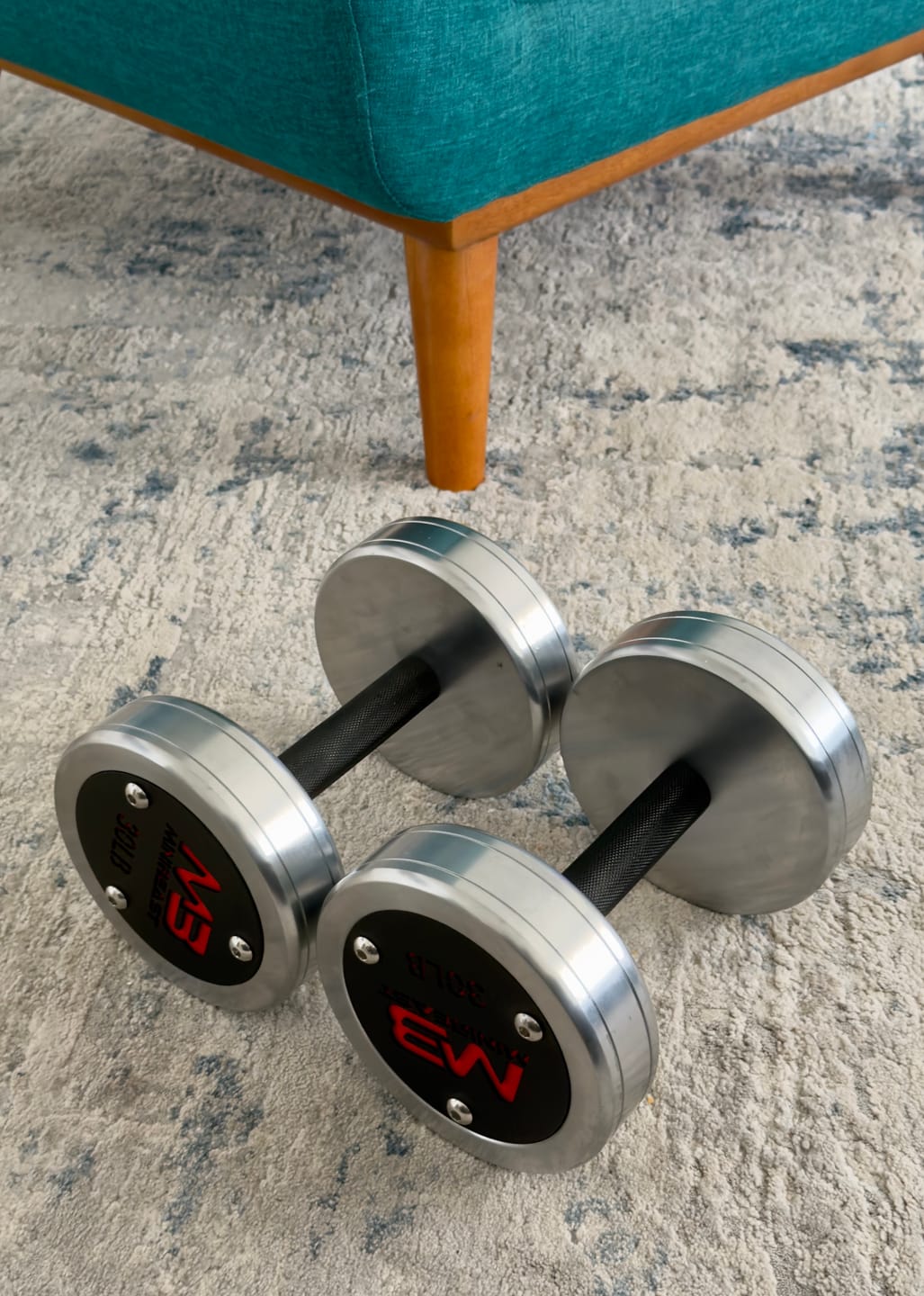 Customer photo review of MB Signature CNC Stainless Dumbbell