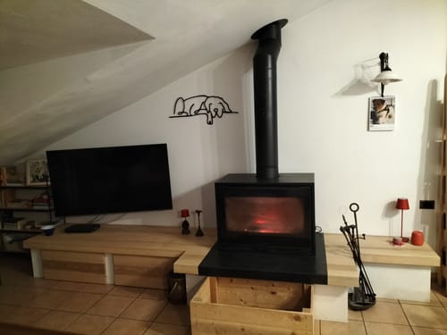 Customer photo review of Décoration Murale en Métal - Chien Dormeur