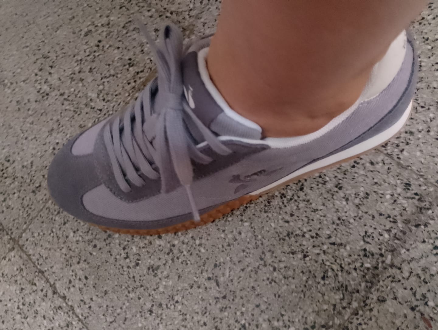 Customer photo review of Zapatillas Le Coq Sportif Veloce Action Gris Beige