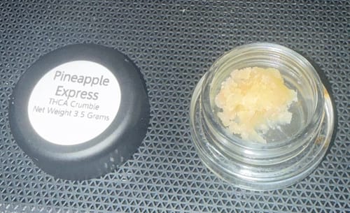 Customer photo review of Pineapple Express | THCA Crumble