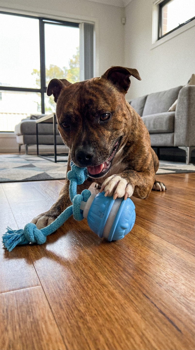 Chase Buddy at home with Karen L.
