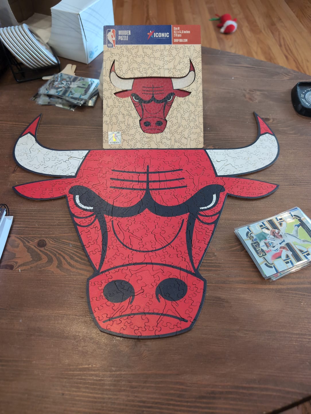Customer photo review of Chicago Bulls™ - Wooden Puzzle