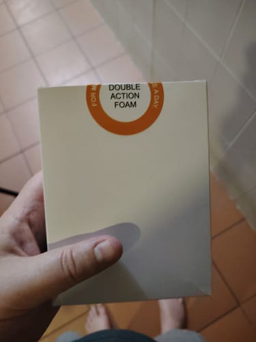 Customer photo review of Minoxidil DOUBLE ACTION FOAM, MEN ONLY 3x60ml Pack