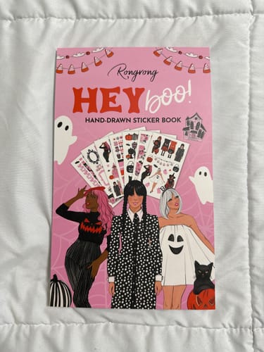 Customer photo review of Hey Boo Halloween Sticker Book