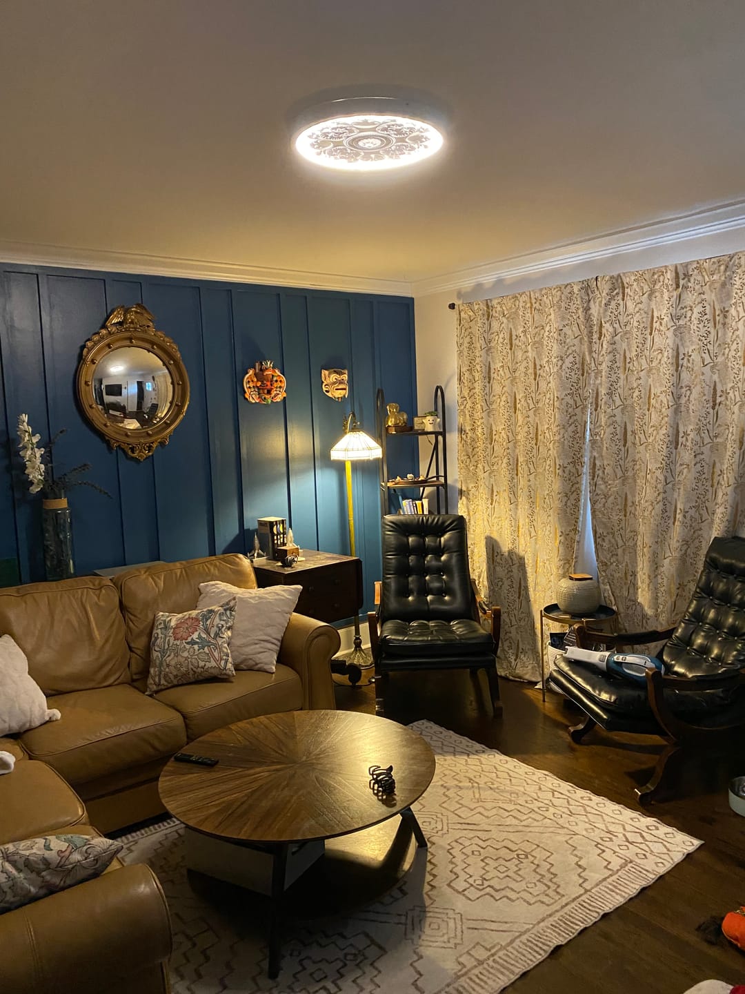 Customer photo review of Decorative French White Medallion LED Flush Mount Light