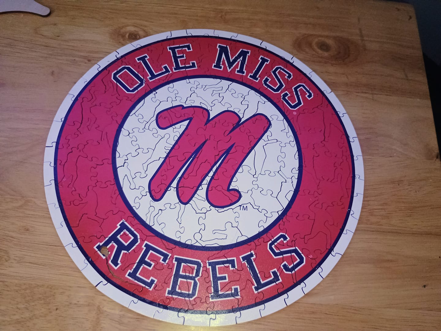 Customer photo review of University of Mississippi - Wooden Puzzle