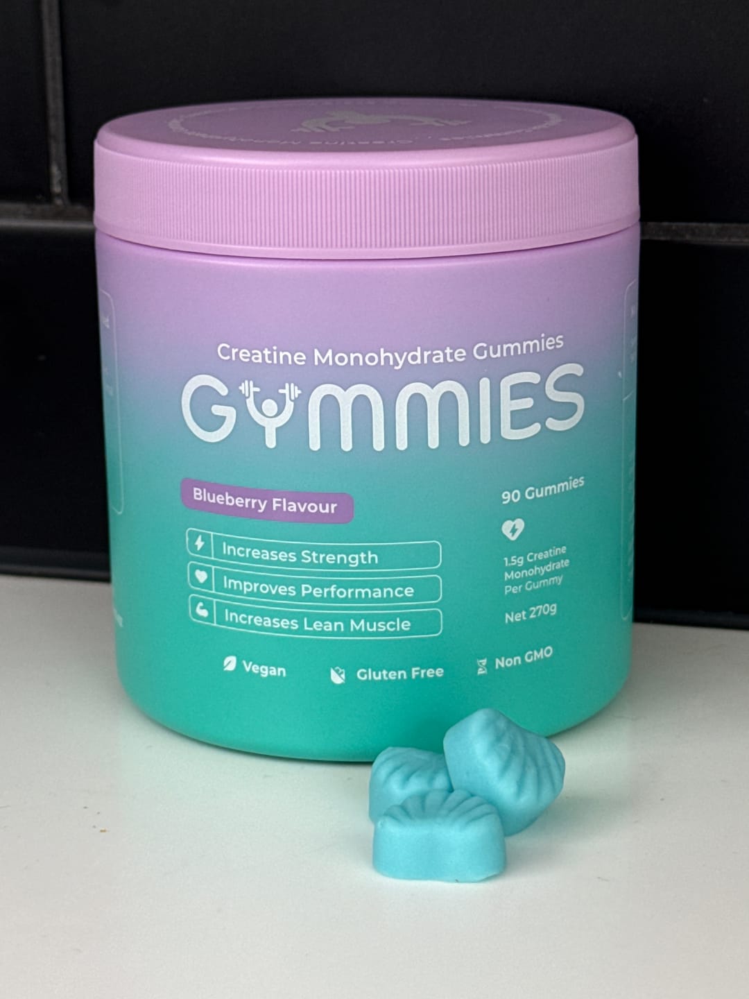 Customer photo review of Creatine Monohydrate Gummies - 90 Pack