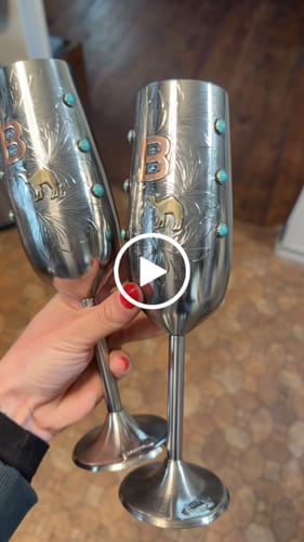 Customer video review of Champagne Flutes Style 02