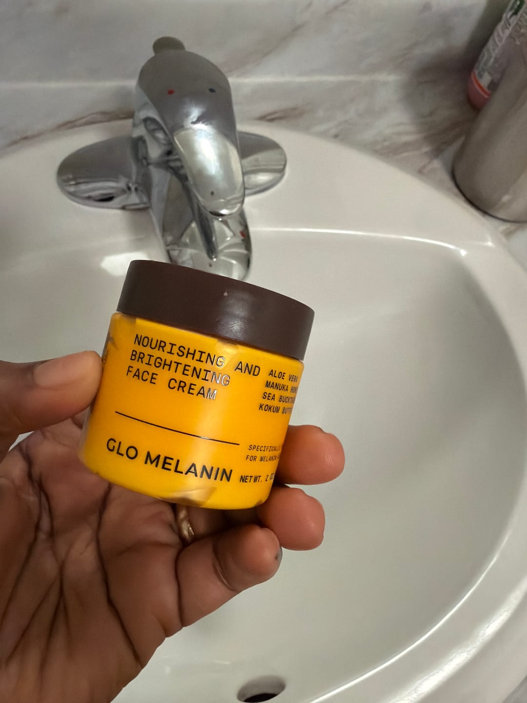 Customer photo review of Nourishing and Brightening Face Cream