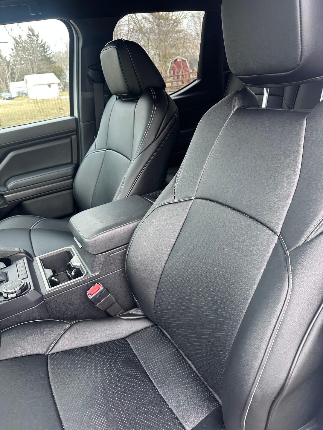 Customer photo review of 2024+ Toyota Tacoma Custom Leather Seat Covers