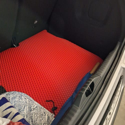 Customer photo review of Kofferraumwanne nach Maß