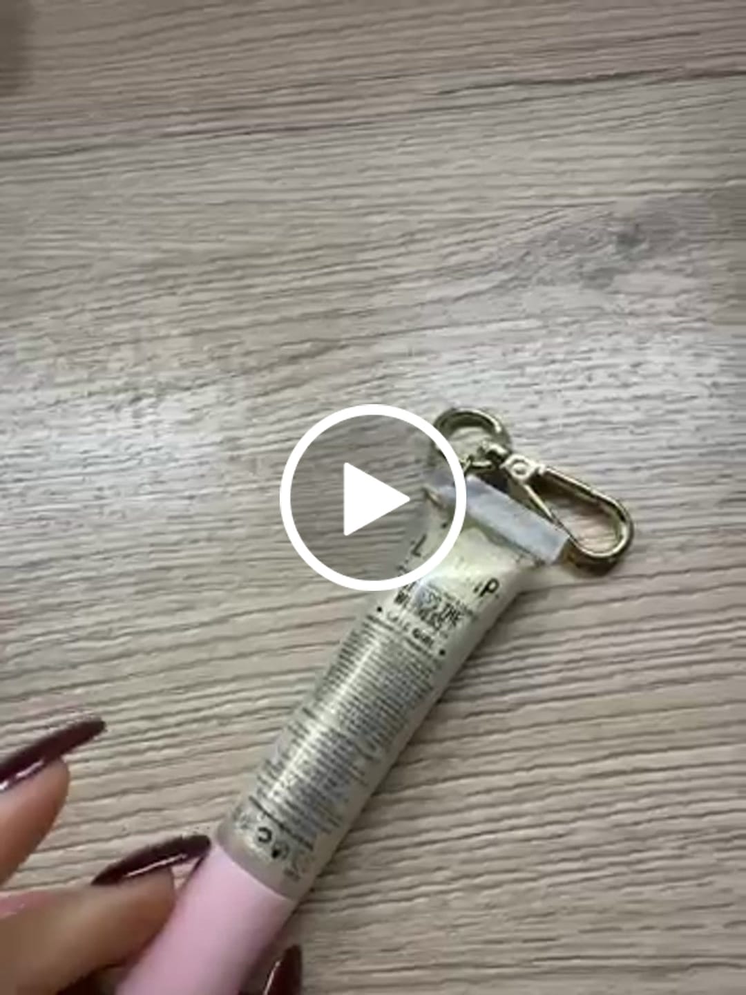 Customer video review of P. Louise Lip Drip Keychain Lip Gloss