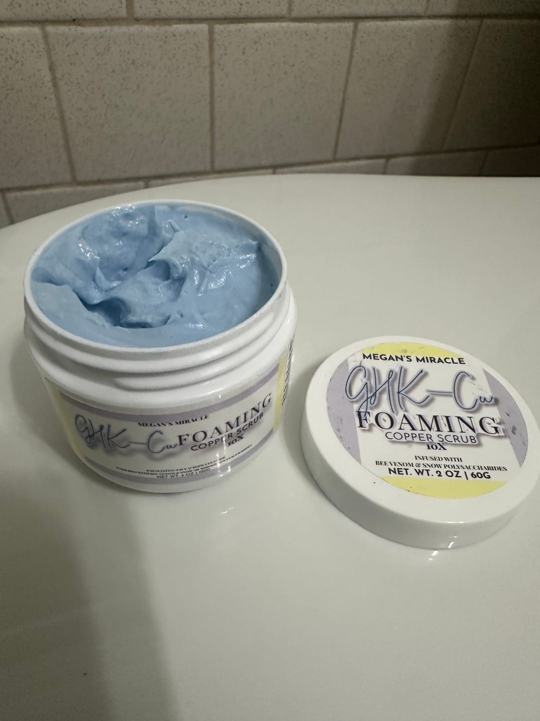 Customer photo review of GHK-Cu Foaming Copper Scrub
