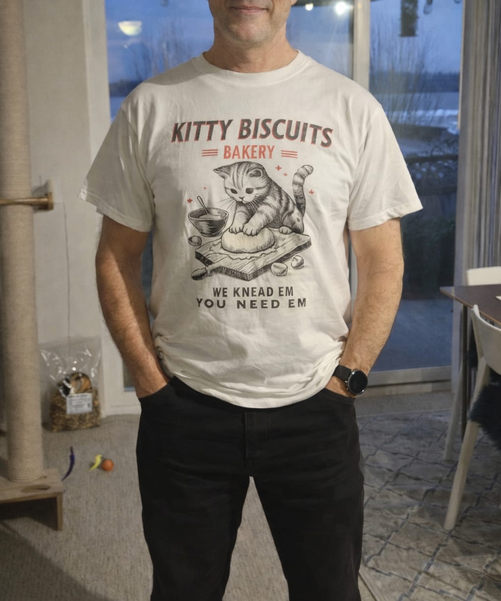 Customer photo review of You've Just Buttered Your Last Biscuit T-Shirt