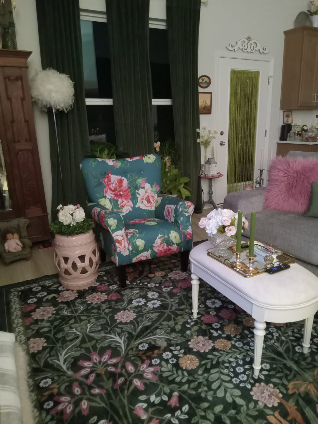 Customer photo review of Allston High Back Upholstered Accent Armchair
