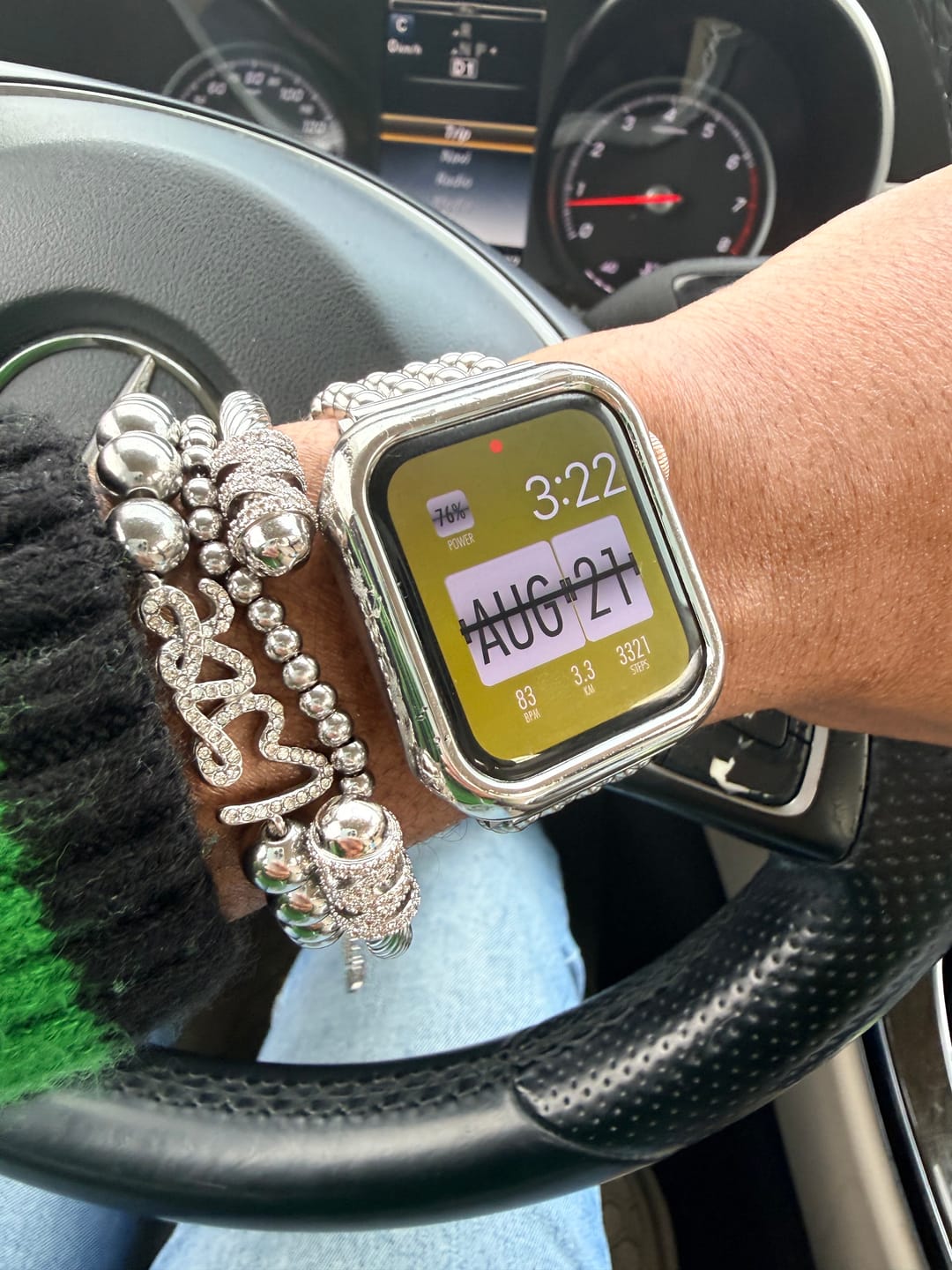 Customer photo review of Brooklyn Stainless Steel Bracelet Stack