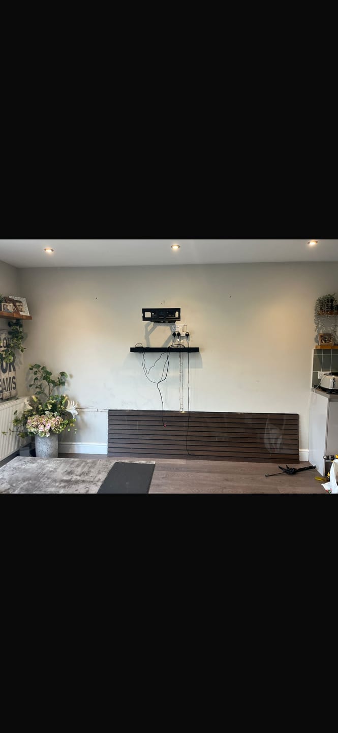 Customer photo review of Premium Acoustic Slatted Wall Panel (50mm thickness)