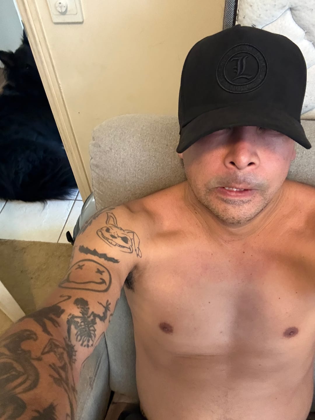 Customer photo review of A-FRAME HAT - SUEDE BLACK