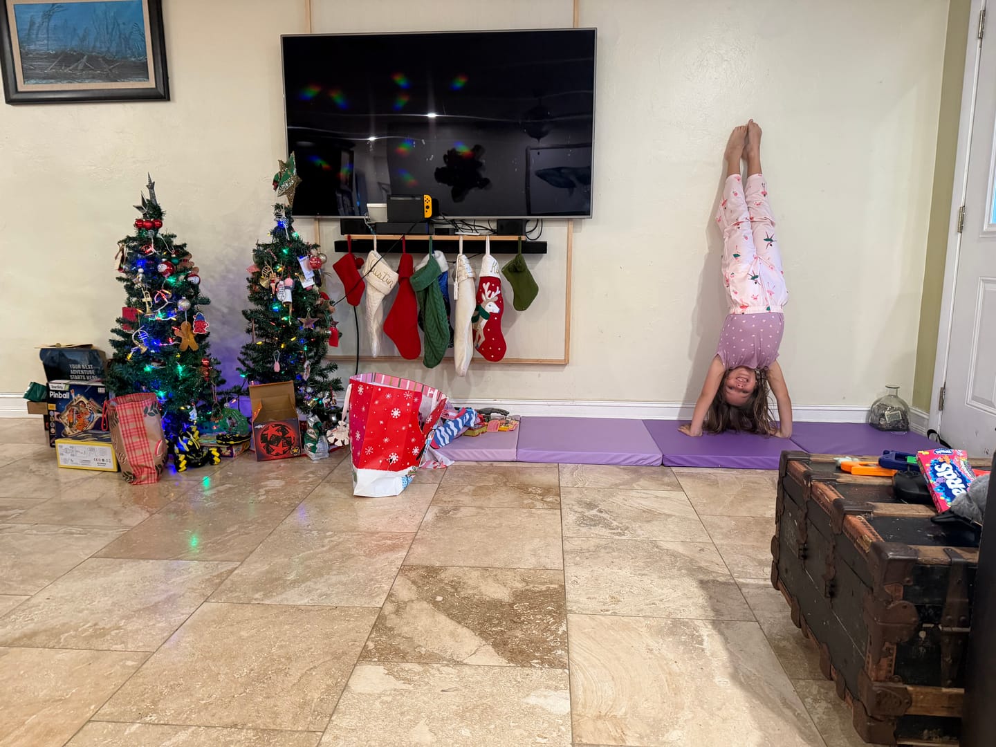 Customer photo review of Foldable Gym Durable Gymnastics Tumbling Mat for Kids