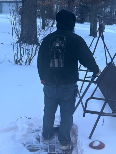 Customer photo review of ISAIAH 6:8 Hoodie