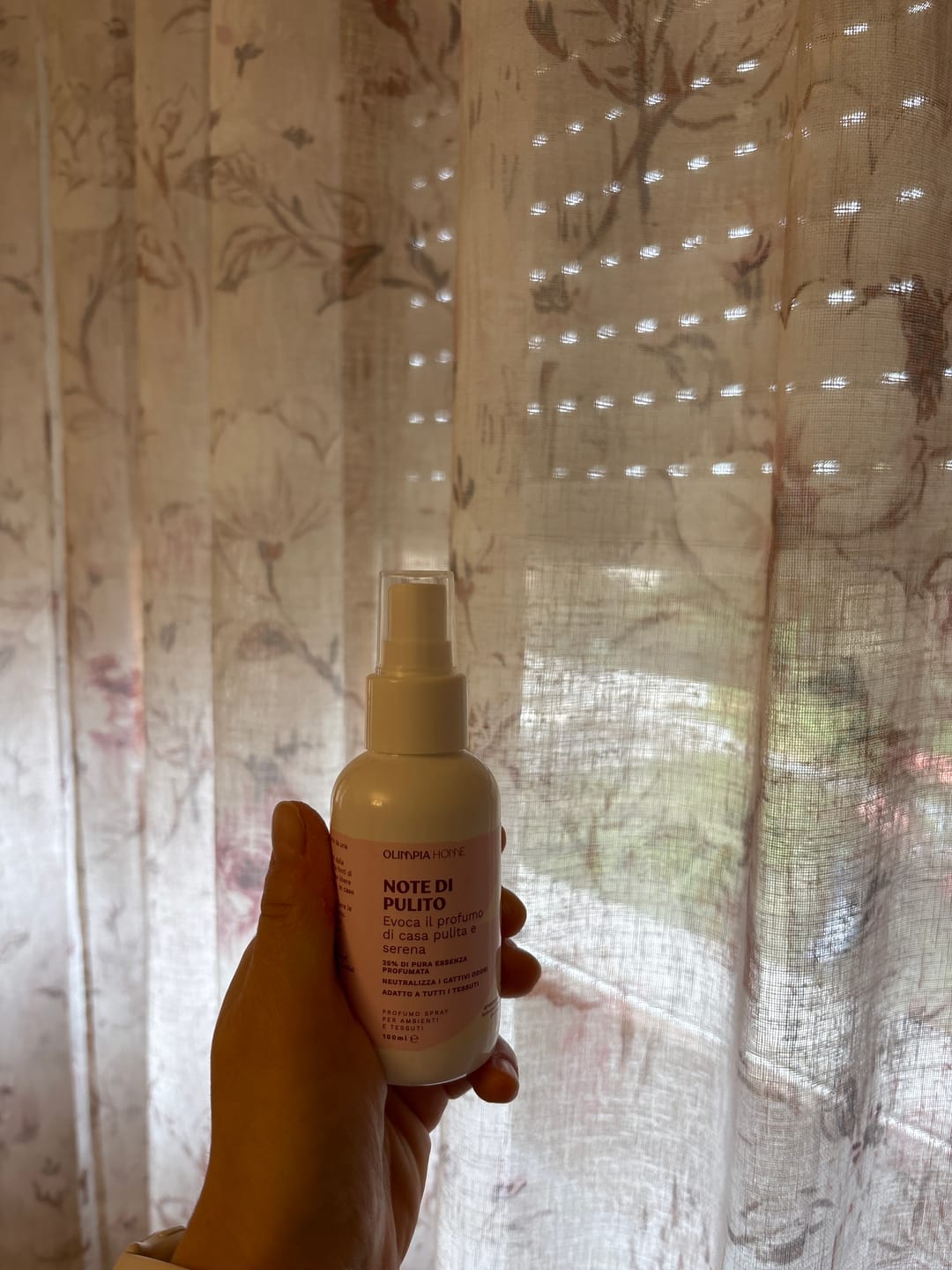 Customer photo review of Profumo spray per tessuti Note di Pulito ml.100