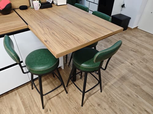 Customer photo review of Σκαμπό για Πάσο Κουζίνας Σετ 2 τεμ. και για Μπαρ Περιστρεφόμενα Άνετο Σταθερό EKHO Ύψους Καθίσματος 65 εκ LB-C089B01