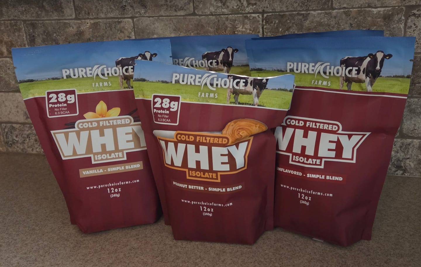 Customer photo review of Whey Protein Isolate Flight   Try 5 flavors!