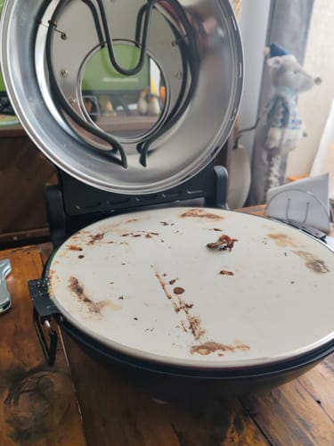 Customer photo review of Horno Pizza a la Piedra Black Edition