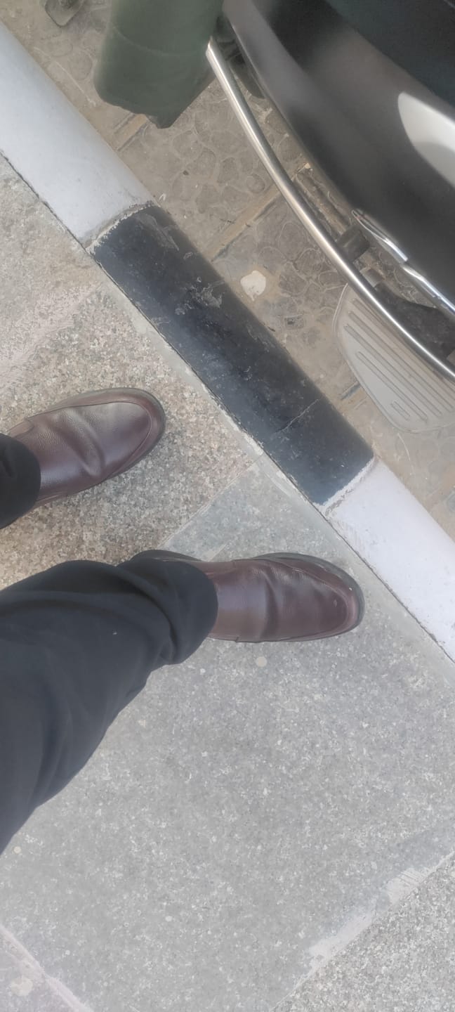 Customer photo review of Bacca Bucci Leather Office Slip-ons Formal Shoes | UK- 06 to 14