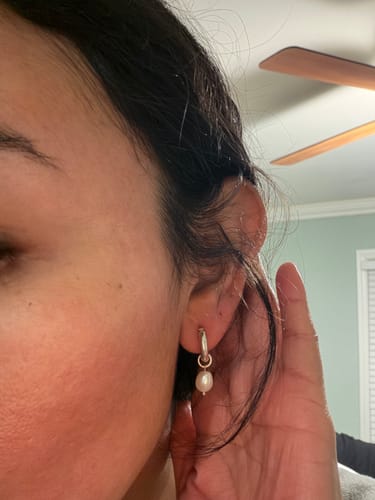 Customer photo review of Mali Earrings - 925 Sterling Silver