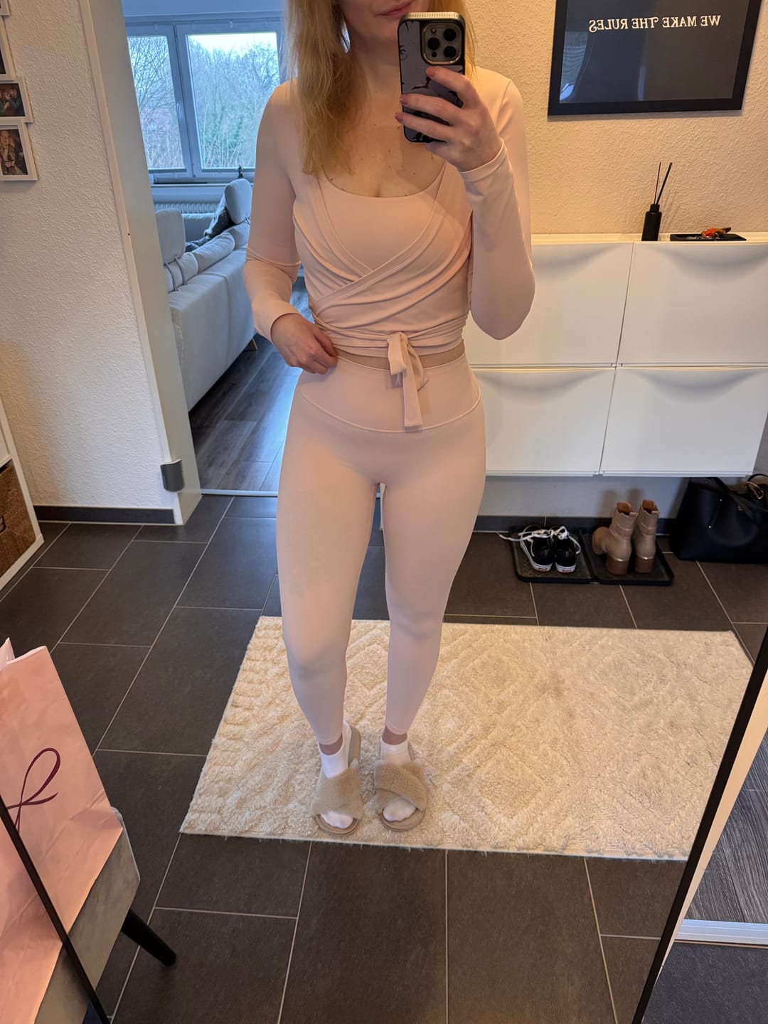 Customer photo review of Ballet Wrap Top Blossom