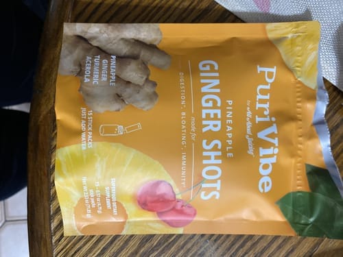 Customer photo review of Pineapple Ginger Shots | Daily Wellness Juice Powder for Immunity & Digestion