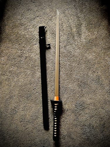Customer photo review of Dragon Tsuba Katana