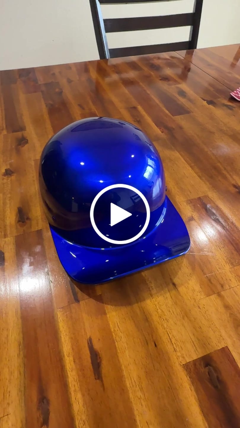 Customer video review of Baseball Cap STYLE  DOT Motorcycle Helmet