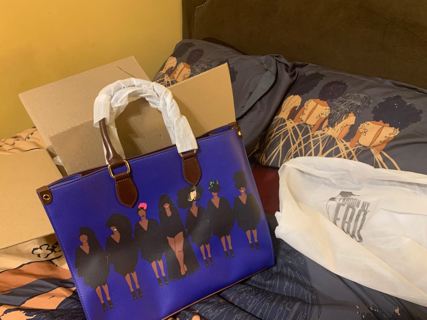 Customer photo review of Tribe Tote Bag