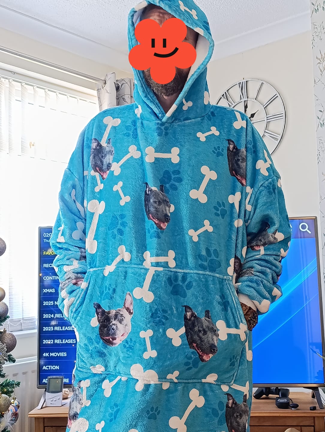 Customer photo review of Custom Dog Hoodie