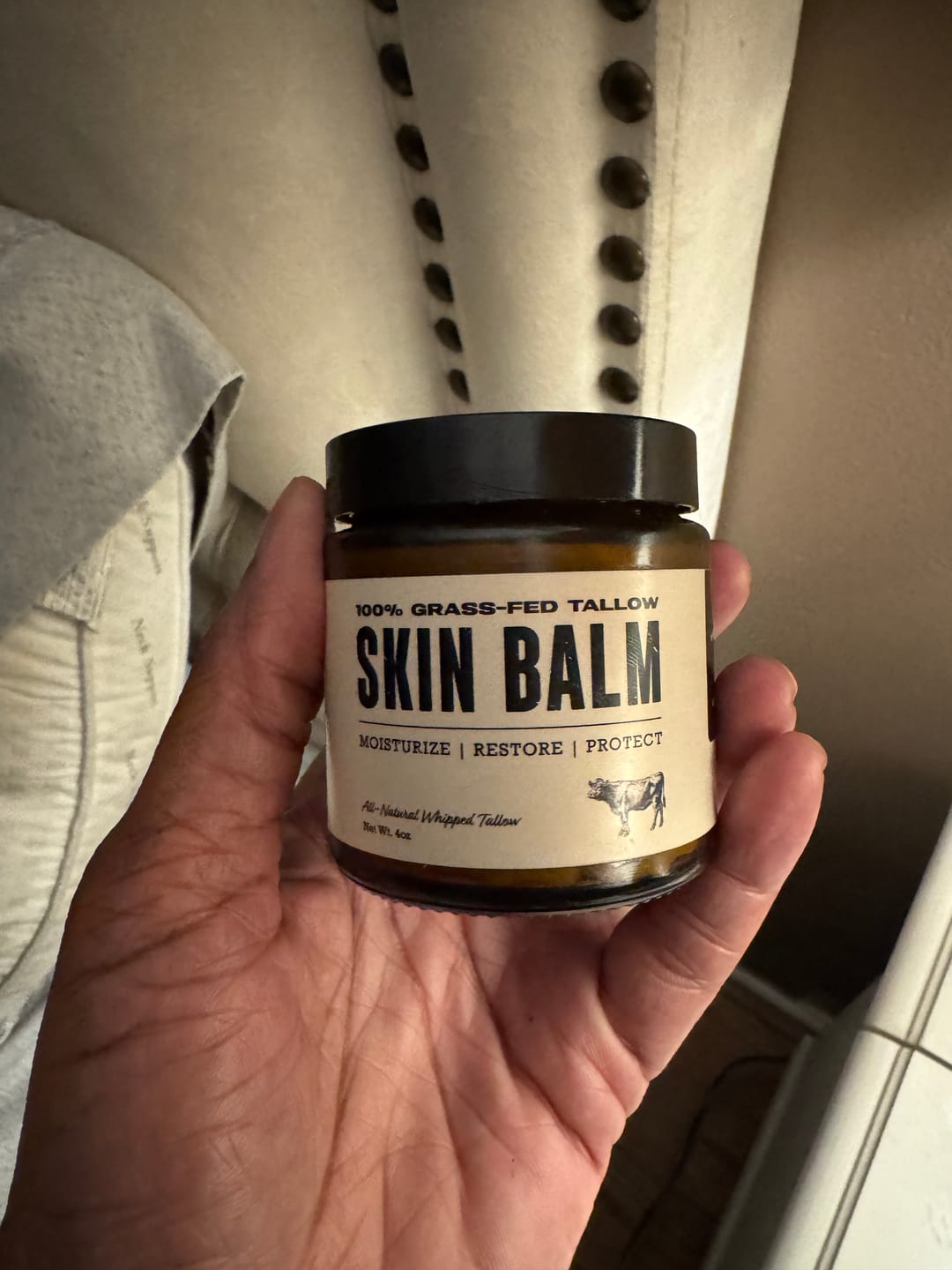 Customer photo review of Whipped Tallow Skin Balm