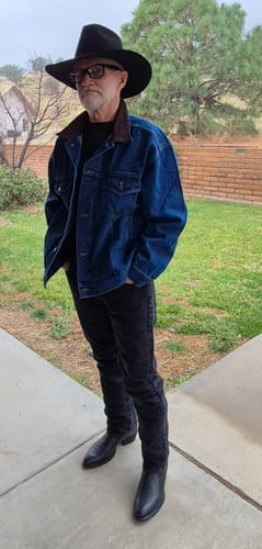 Customer photo review of Ariat Men's Heritage Western R Toe Black Deertan Boots 10002218