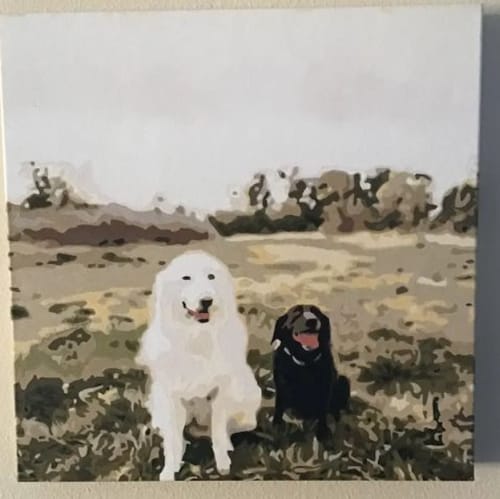 Customer photo review of Custom Pet Paint By Numbers