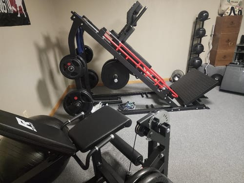 Customer photo review of ToughFit Black Olympic Weight Plates Bumper Plates Set