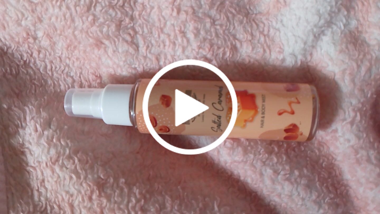 Customer video review of Hair & Body Mist Salted Caramel