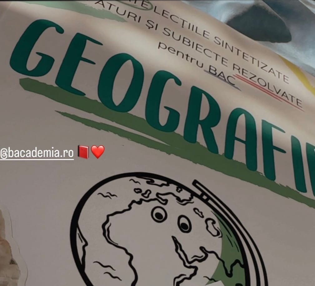 Customer photo review of Carte Geografie Bacalaureat Bacademia