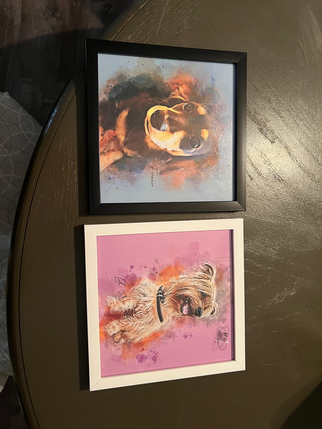 Customer photo review of Custom Watercolor Pet Portrait – Contemporary Neutral Style (CN)