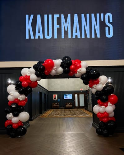 Customer photo review of 10x8 Ft Aluminum Balloon Arch Frame Wedding Arch Stand