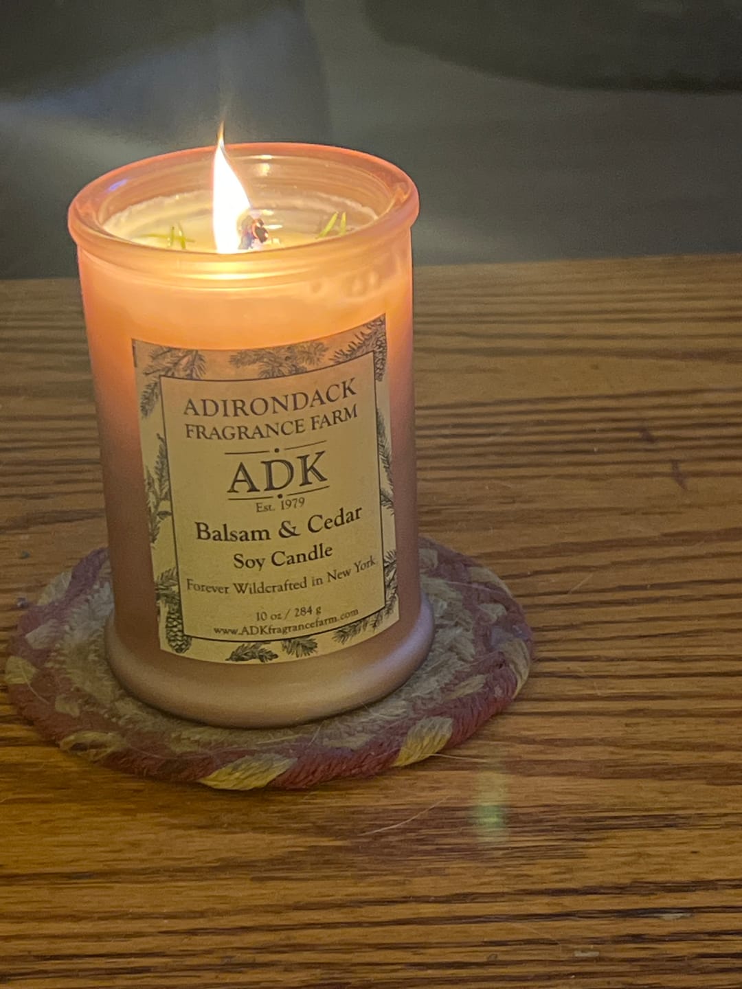 Customer photo review of Balsam & Cedar Candle